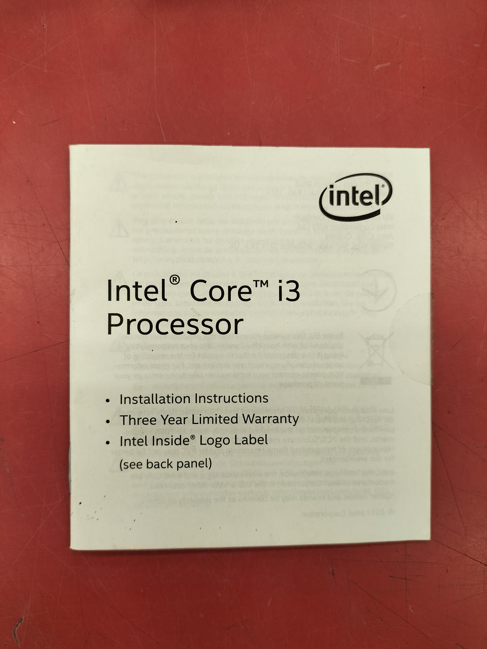 INTEL CPU I3-7320