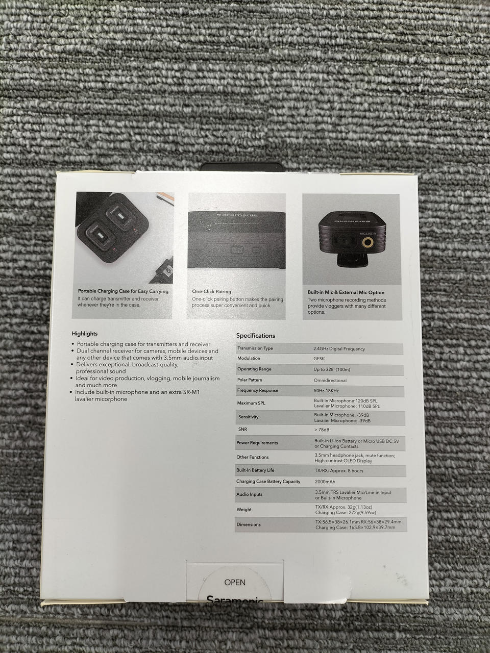 SARAMONIC Wireless Microphone BLINK500 PRO B1