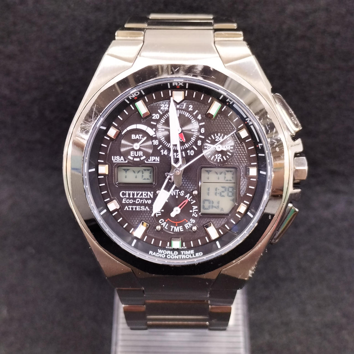 CITIZEN ECODRIVE Radio-Controlled Wristwatch U600-T011497 - Banzai Thrifting | BanzaiHobby