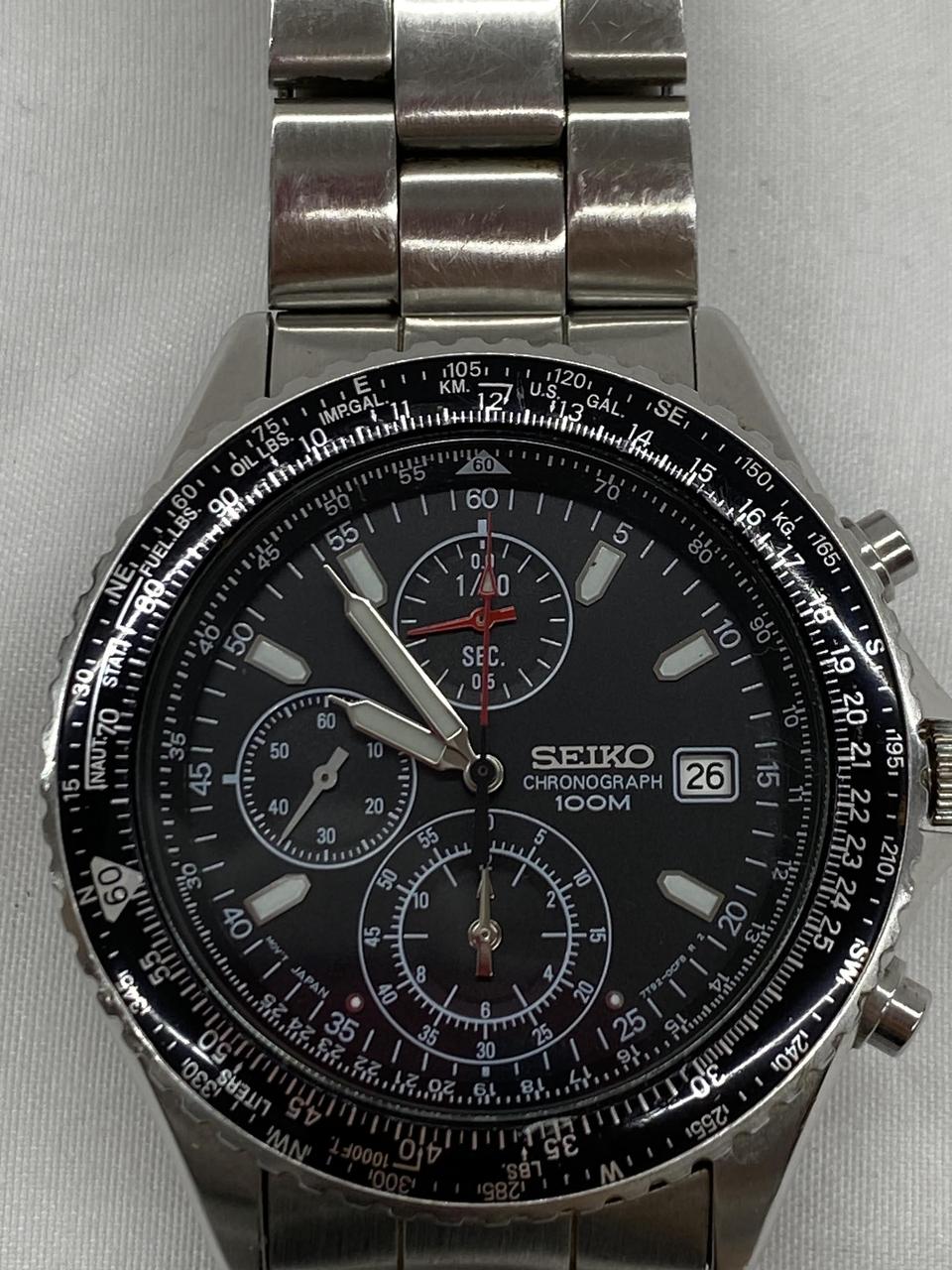 SEIKO Chronograph Watch 7T92-00P0 - Banzai Thrifting | BanzaiHobby