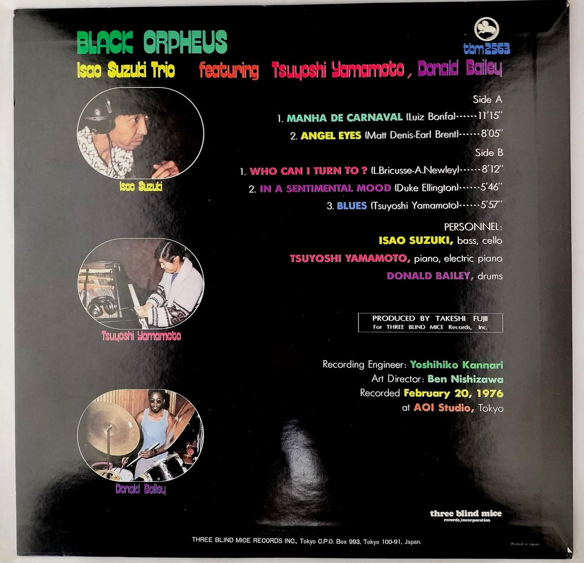 THREE BLIND MICE ORPHEUS TBM 2563