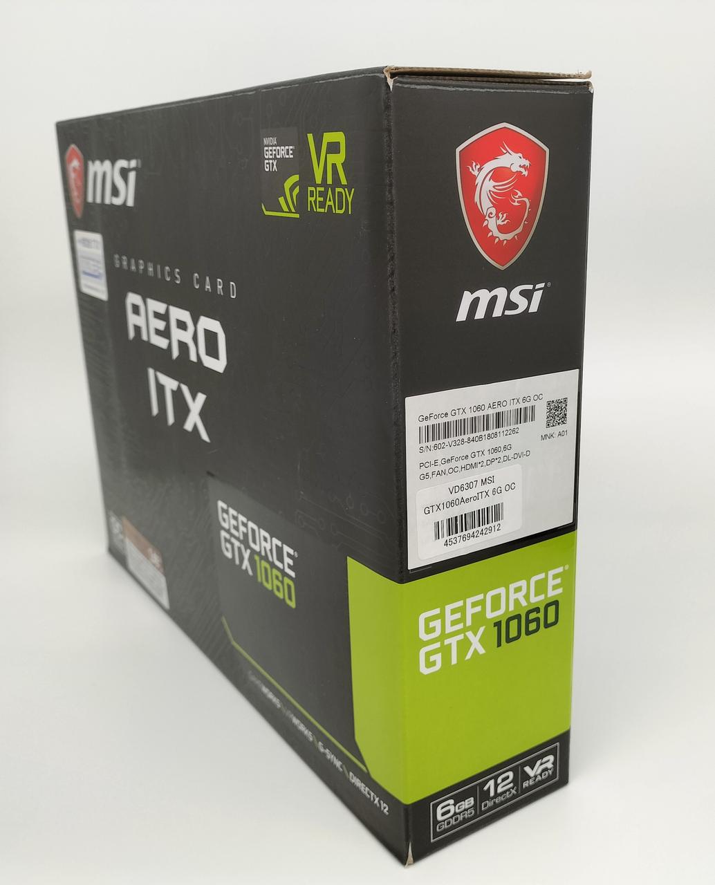 MSI Graphics Card GTX1060 AERO ITX 6GB