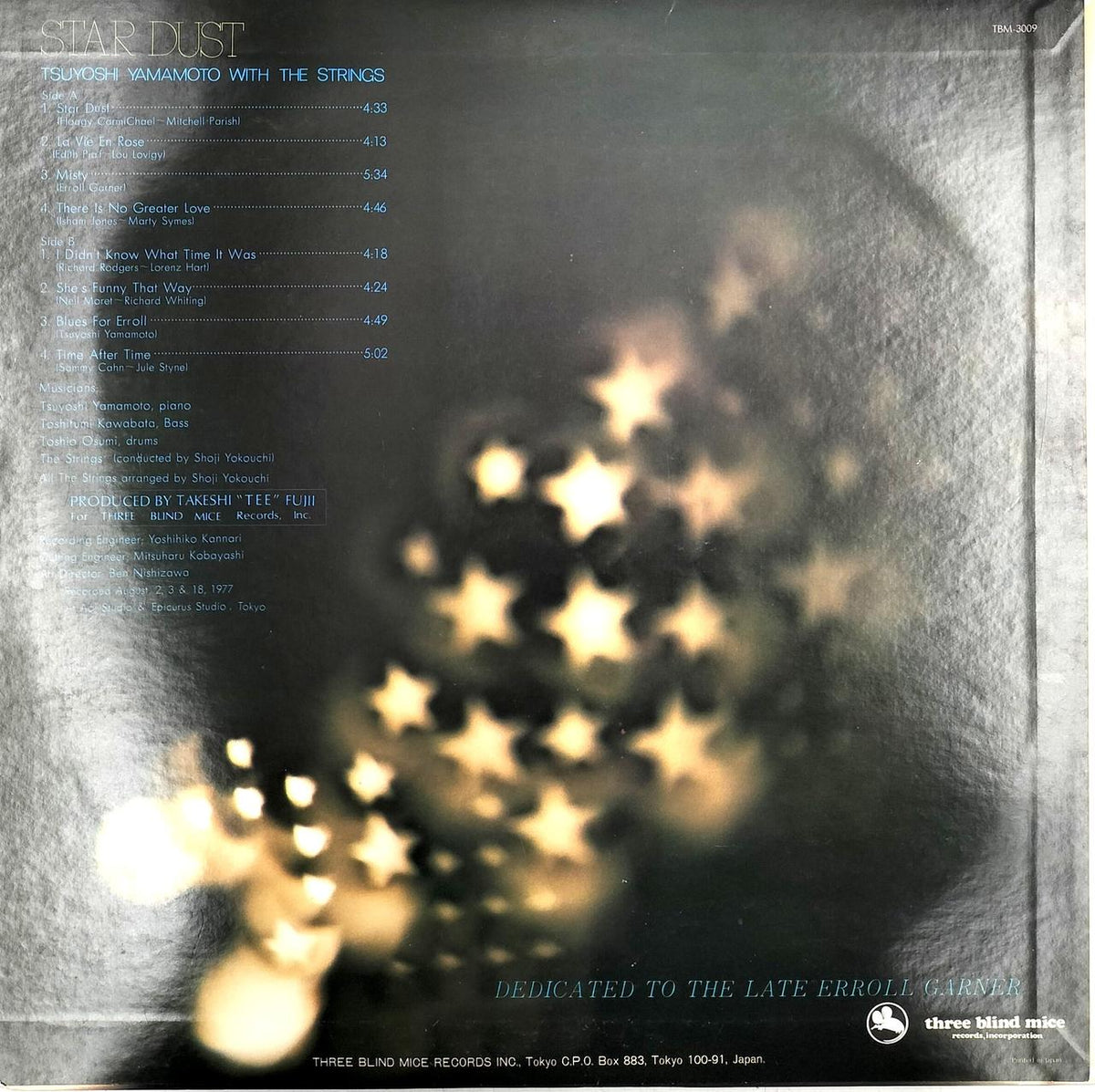 THREE BLIND MICE Record Software STAR DUST TSUYOSHI YAMAMOTO