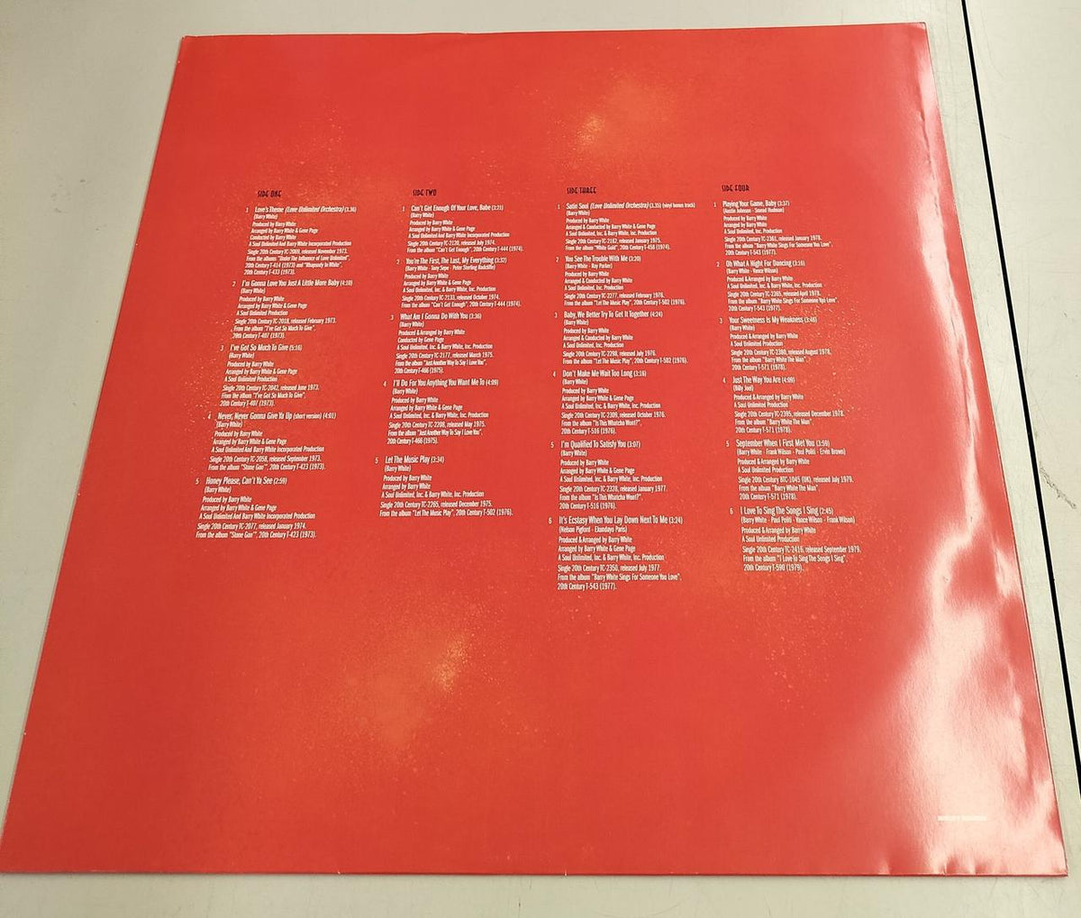 UME LP record BAEEY SVHITE
