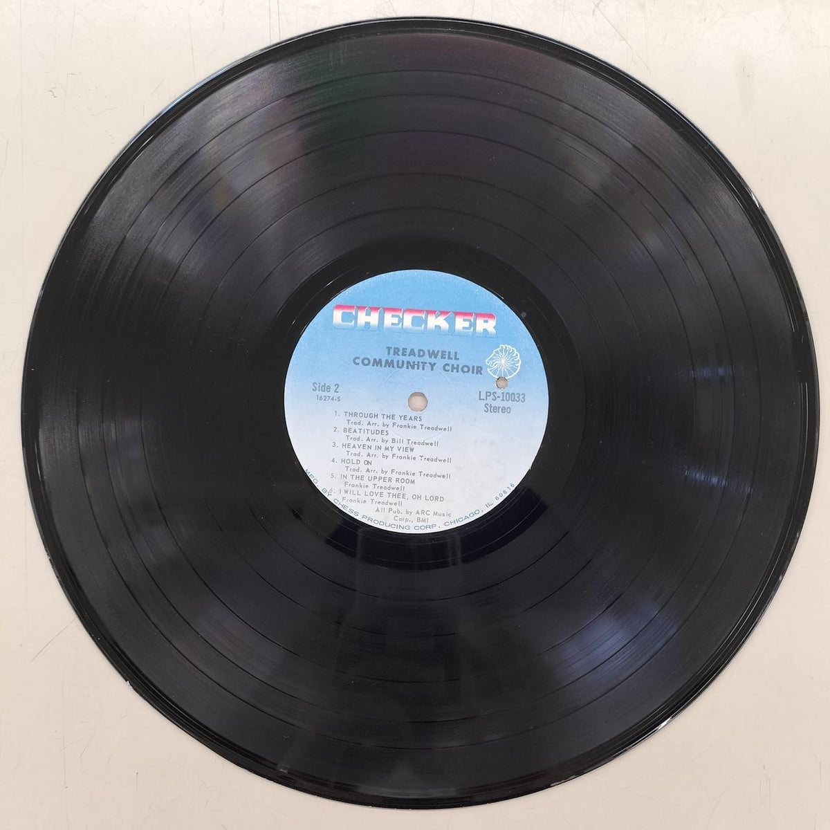 CHECKR RECORDS LP Record TREADWELL COMMUNITY CHOIR