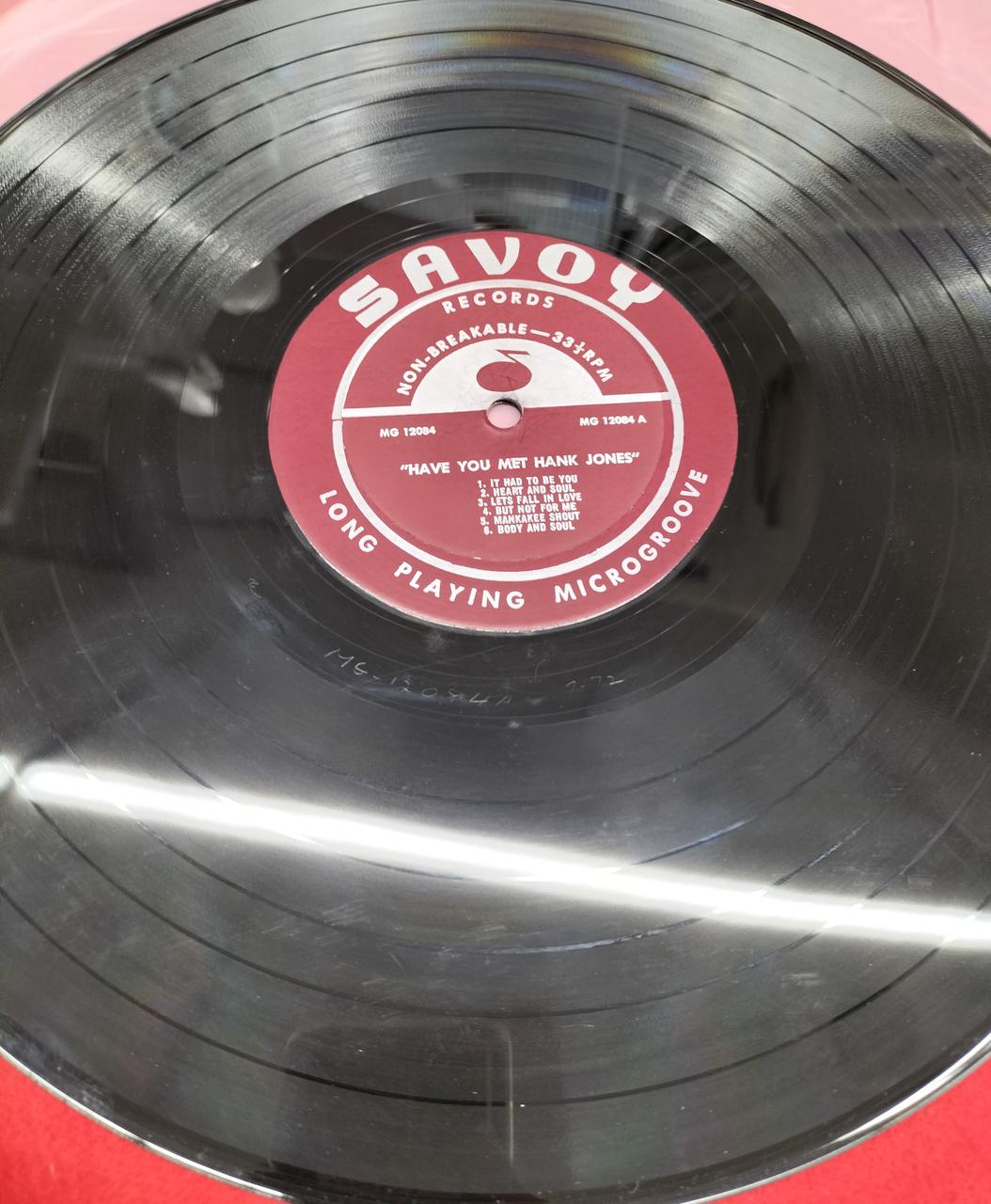 SAVOY RECORD LP record HAVE YOU MET HANK JONES