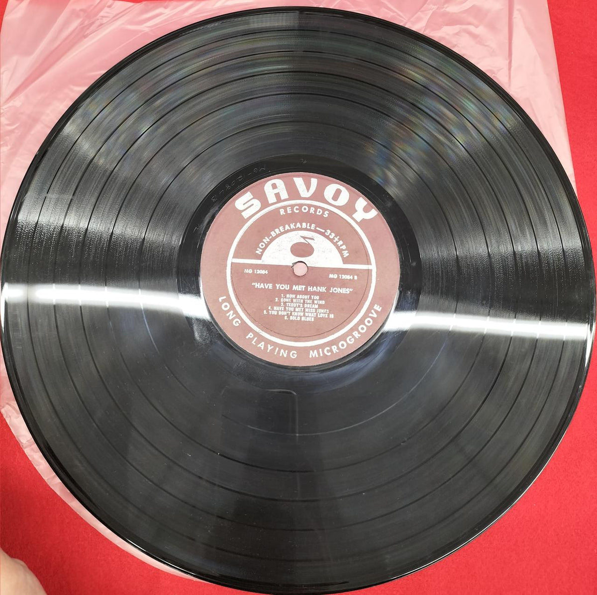SAVOY RECORD LP record HAVE YOU MET HANK JONES