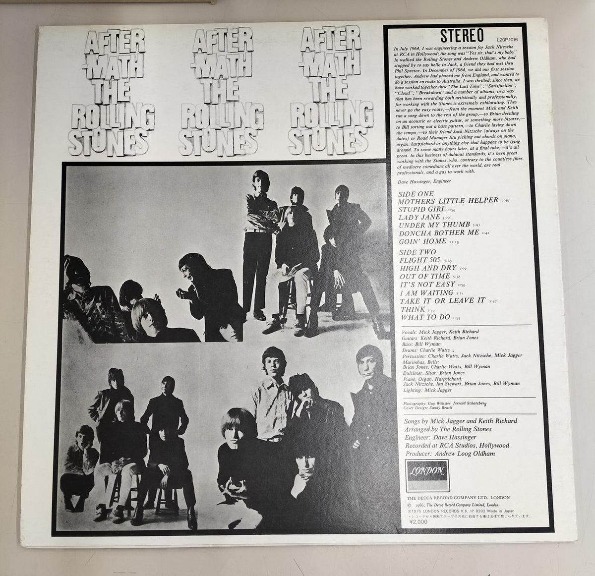 LONDON LP Record AFTER-MATH