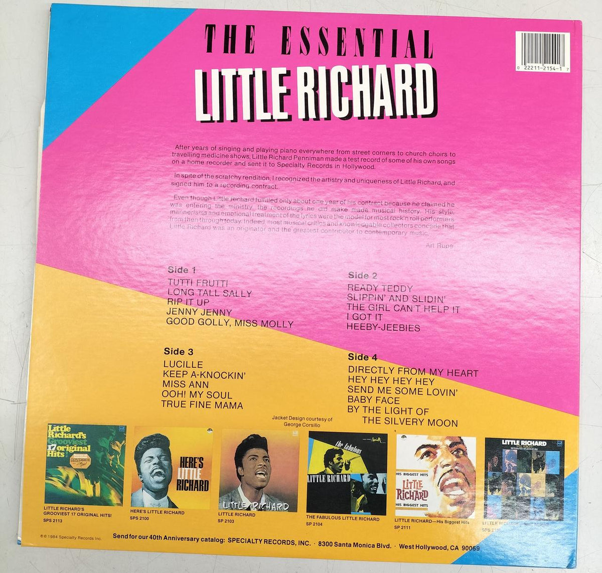 SPECIALTY RECORDS LP Record THE ESSENTIAL