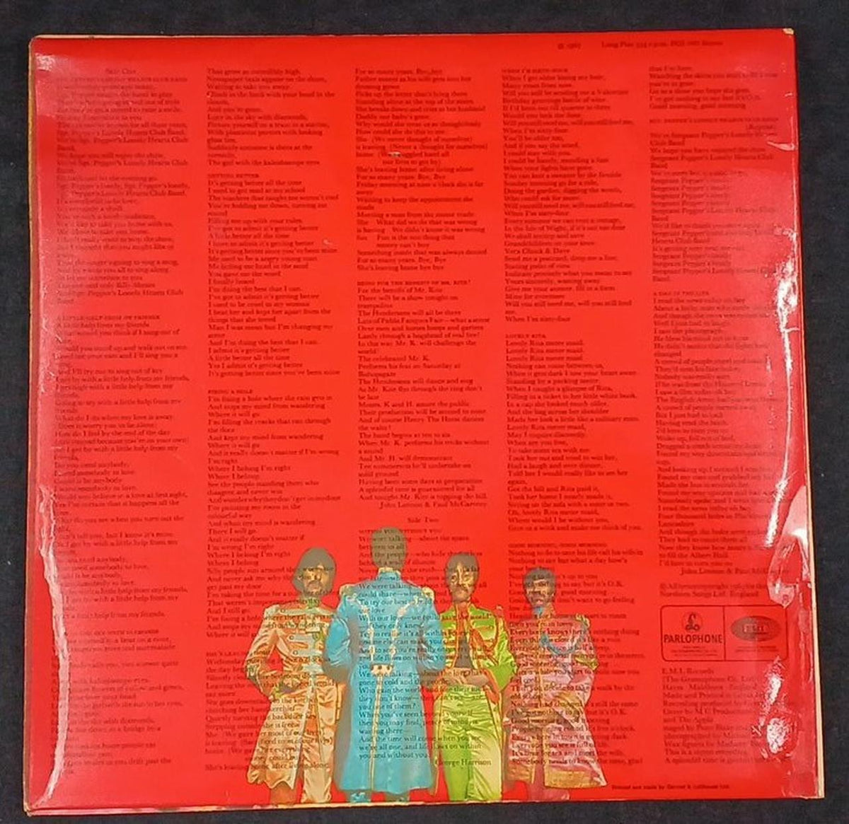 EMI/PARLOPHONE LP Record / THE BEATLES SGT. PEPPERS LONELY HEARTS CLUB