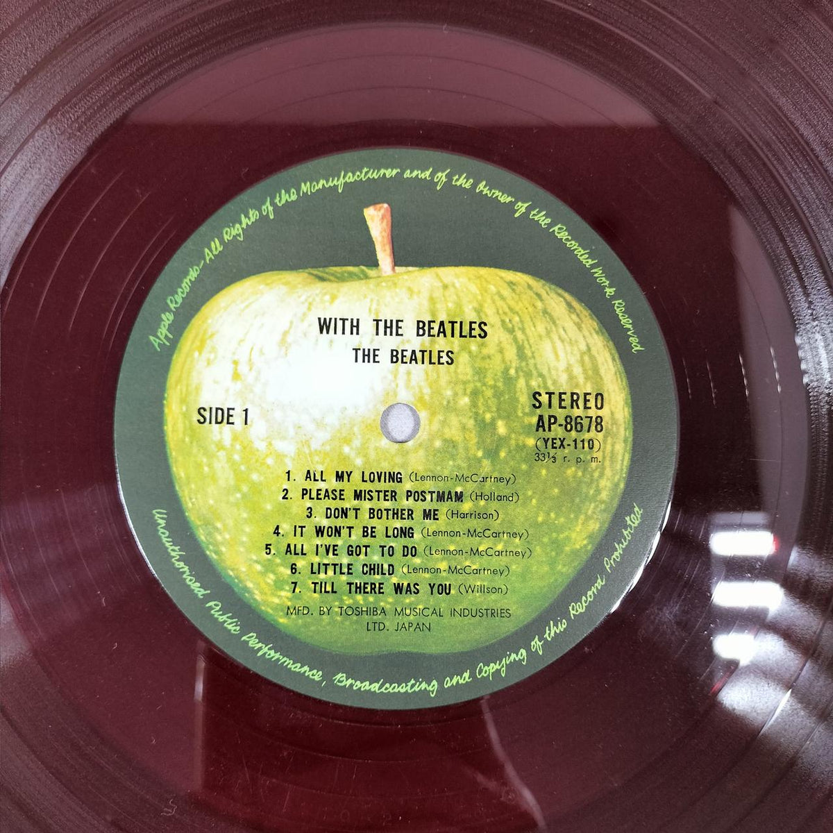 Toshiba Musical Corporation LP Stereo This is The Beatles VOL.2 Red Record