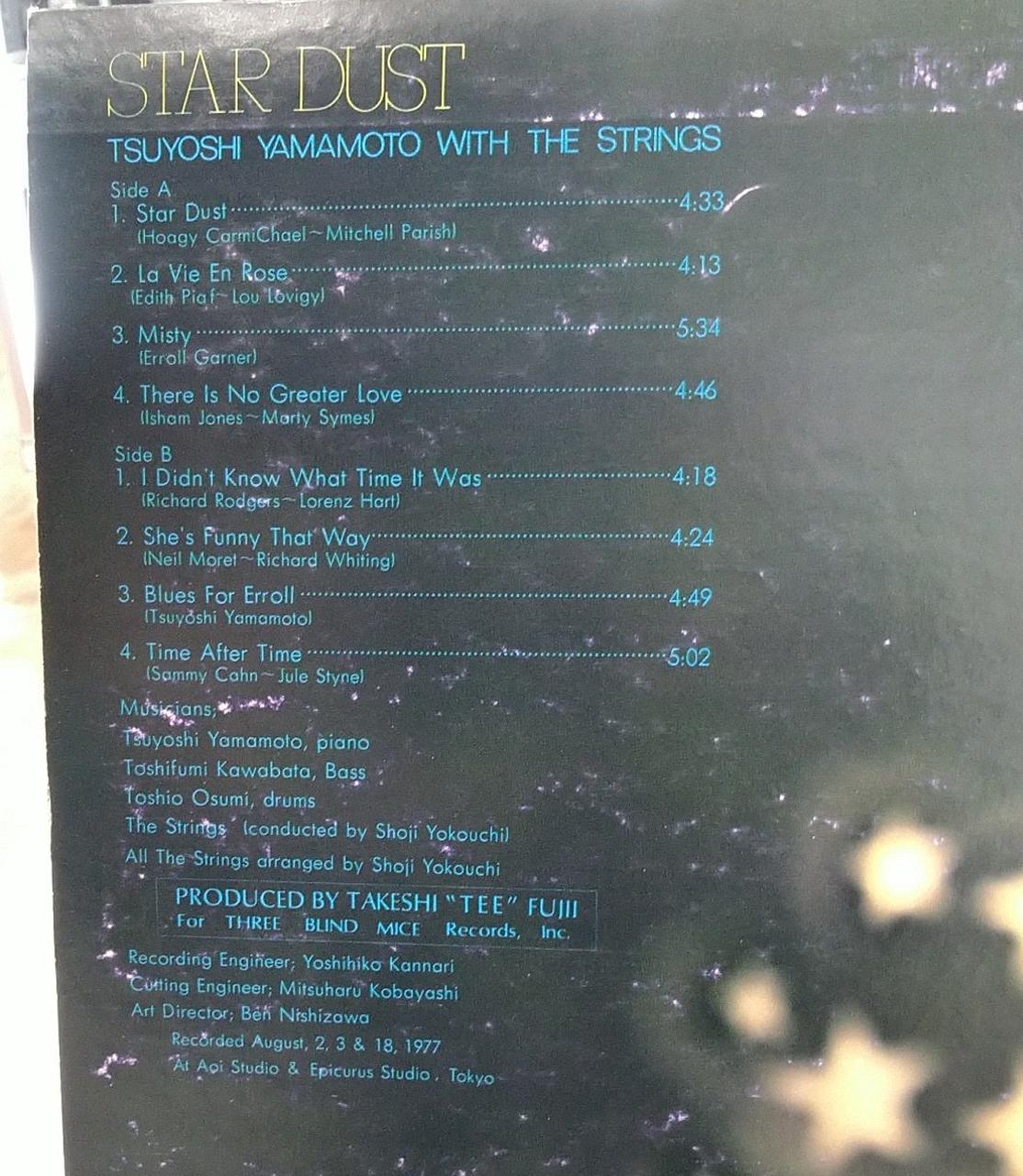 THREE BLIND MICE STAR DUST Tsuyoshi Yamamoto with Strings STAR DUST