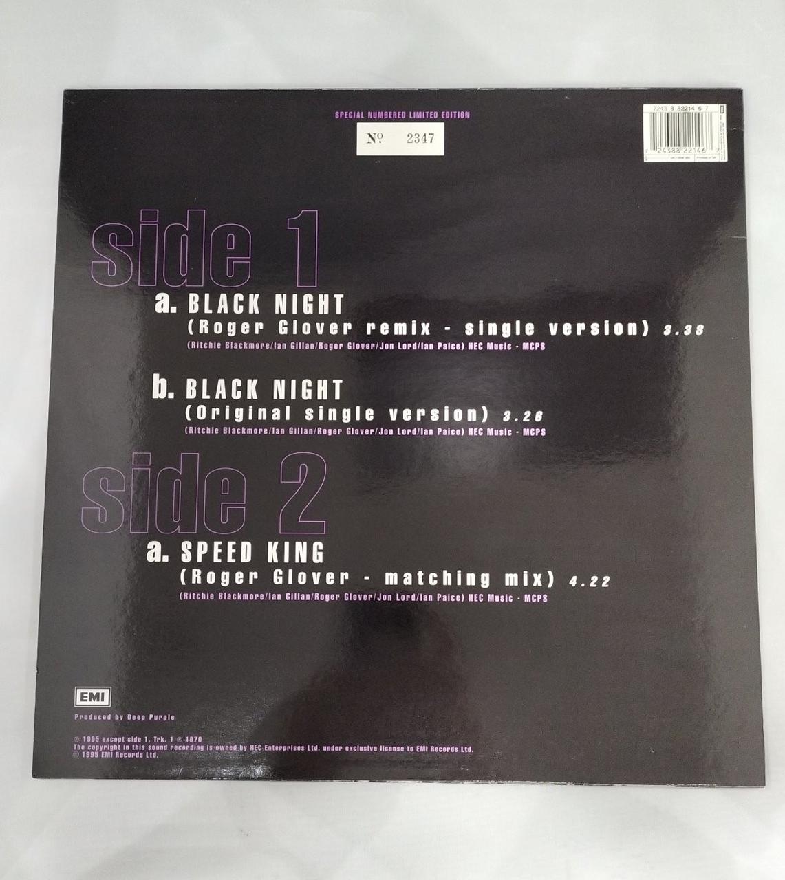 EMI LP Record BLACK NIGHT ANNIVERSARY EDITION