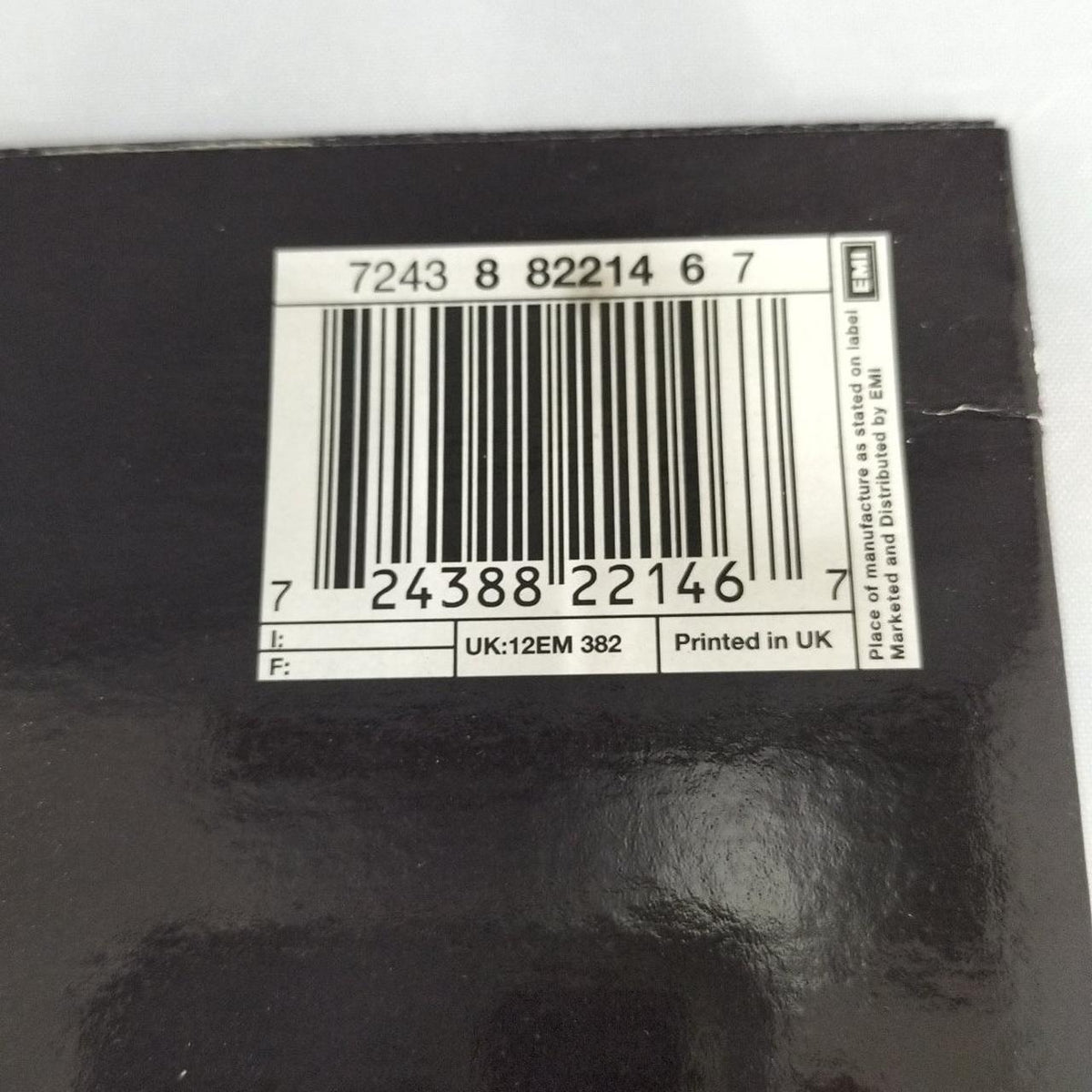 EMI LP Record BLACK NIGHT ANNIVERSARY EDITION