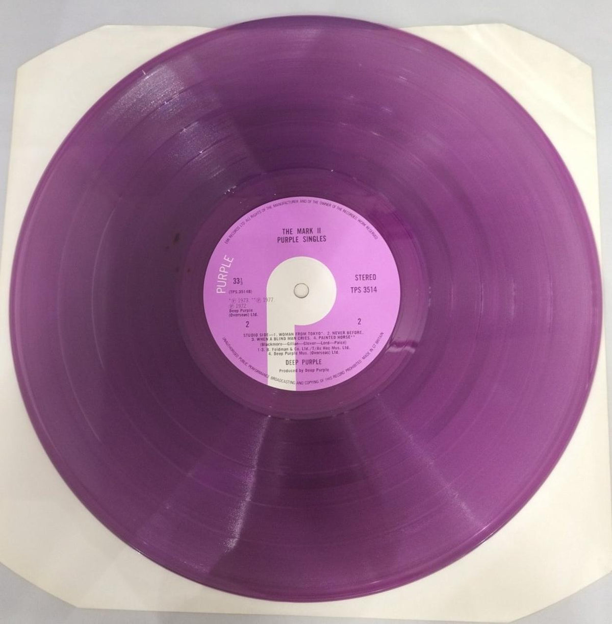 EMI LP Record THE MARK 2 PURPLE SINGLE