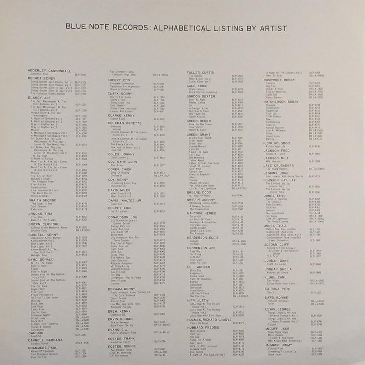 BLUE NOTE Night of Birdland Episode 1 GXF3003(M)