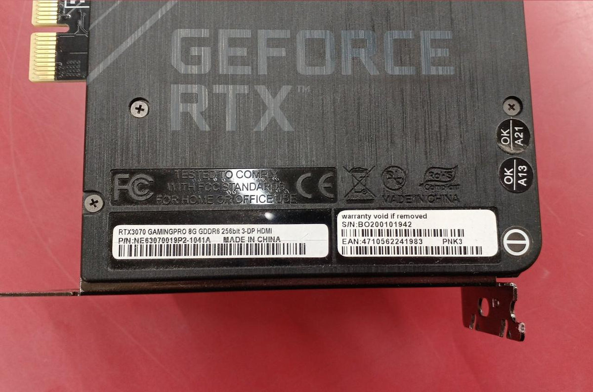 PALIT Graphics Card RTX3070 GAMINGPRO 8G GDDR6