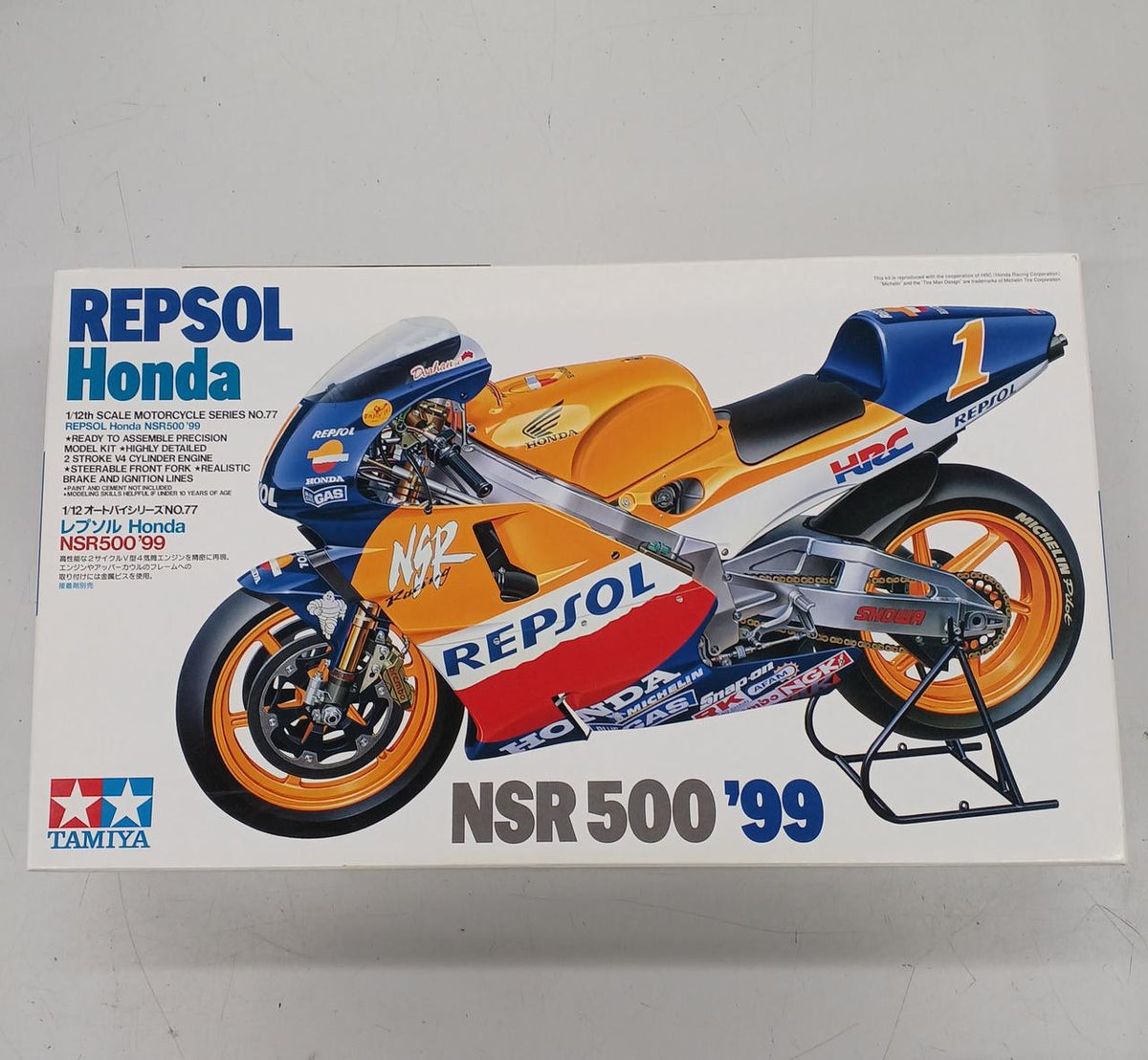 TAMIYA Repsol HONDA NSR500'99 1/12 Motorcycle Series NO.77 - Banzai Thrifting | BanzaiHobby