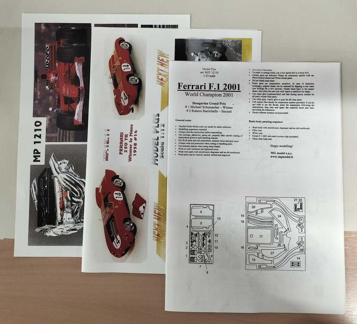 MODEL PLUS Ferrari F.1 2001 World Champion 1:12 car model collection - Banzai Thrifting | BanzaiHobby