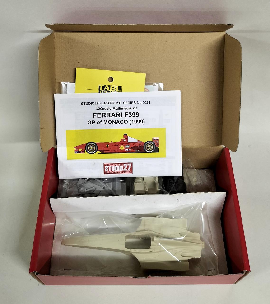 STUDIO27 Ferrari F399 GP of MONACO (1999) 1/20 Scale Kit Model - Banzai Thrifting | BanzaiHobby