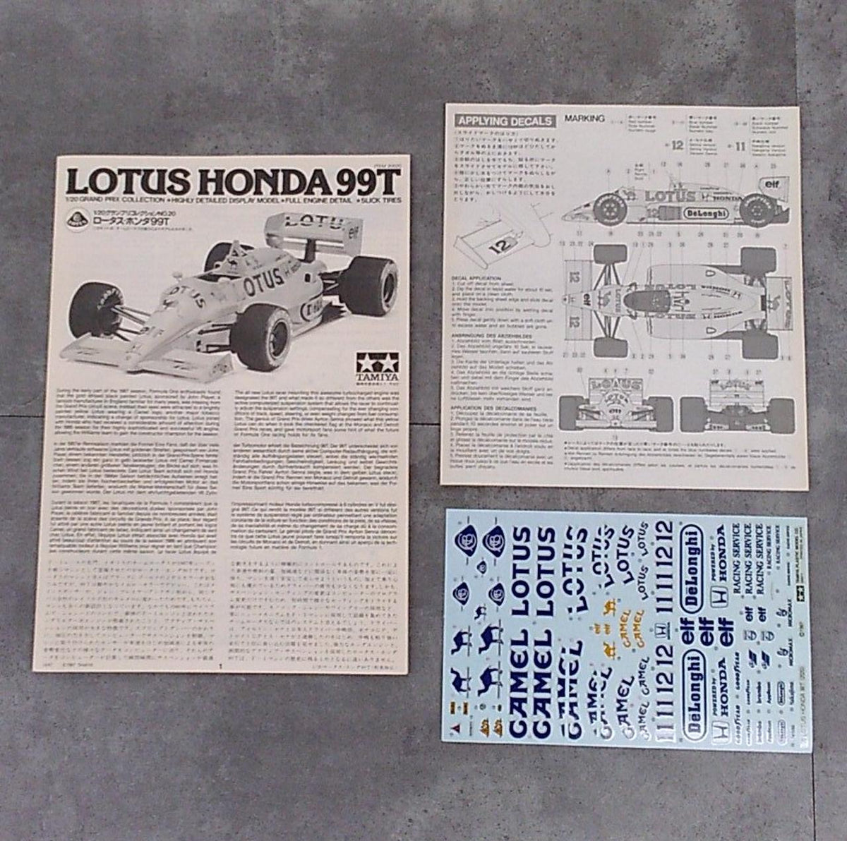 TAMIYA 1/20 Grand Prix Collection Lotus Honda 99T 20020 - Banzai Thrifting | BanzaiHobby