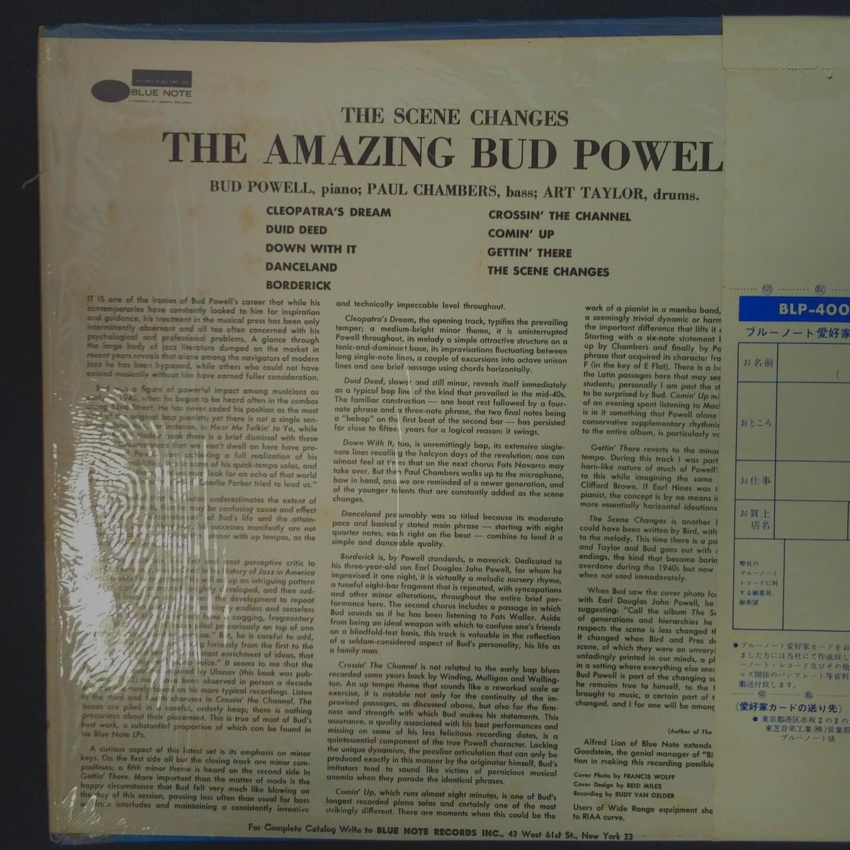 BLUENOTE [Direct Import Edition] THE AMAZING BUD POWELL BLP-4009