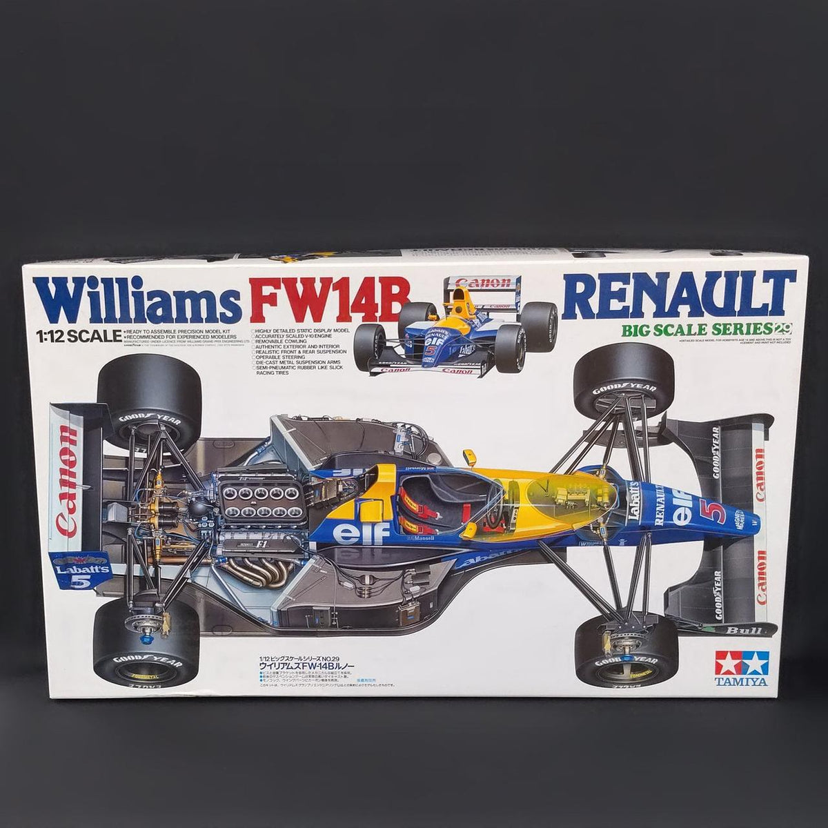 Tamiya 1/12 scale plastic model Williams FW-07 - Banzai Thrifting | BanzaiHobby