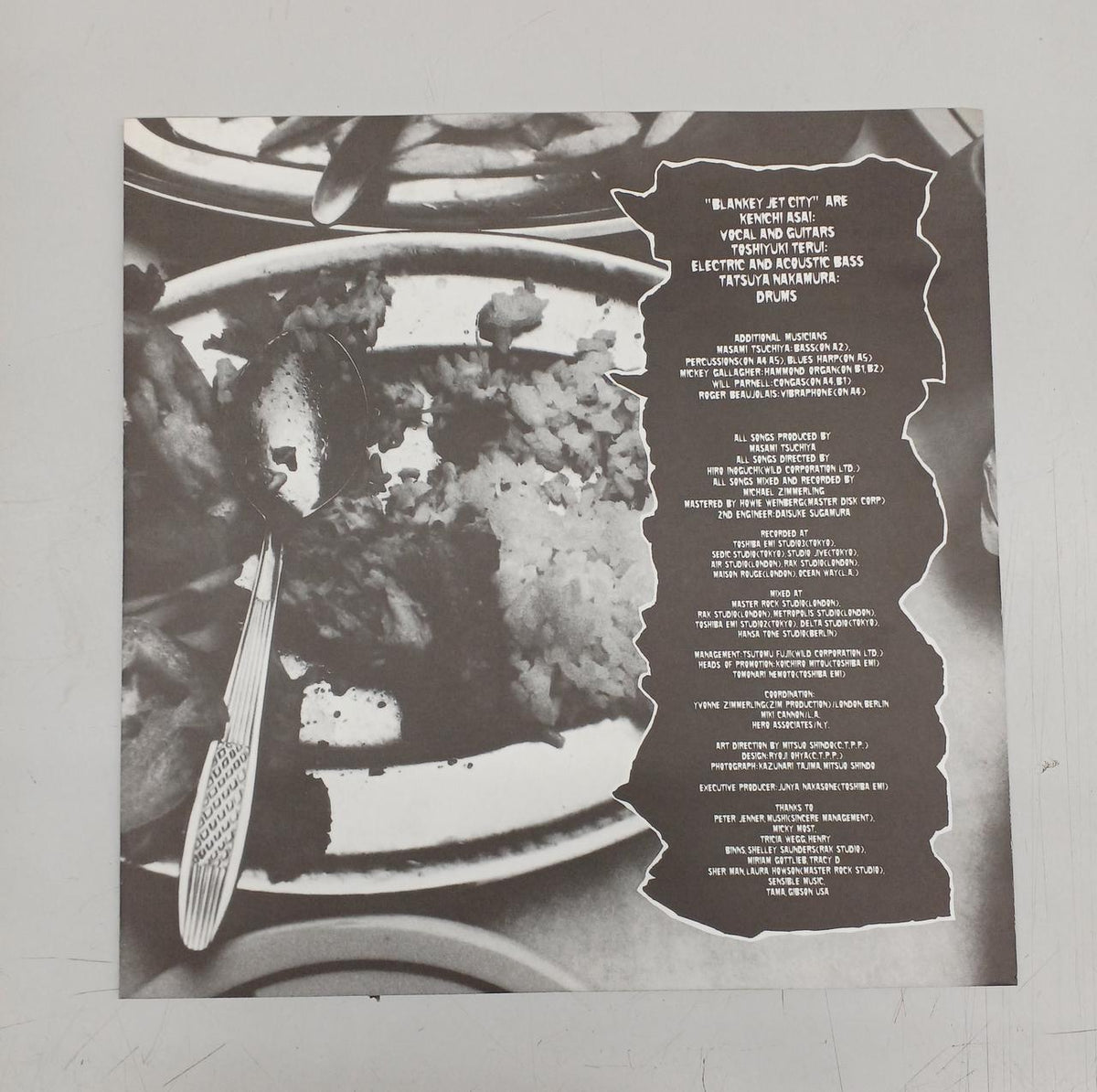 TOSHIBA LP record BLANKY JETTCITY HE SIX ANALOG