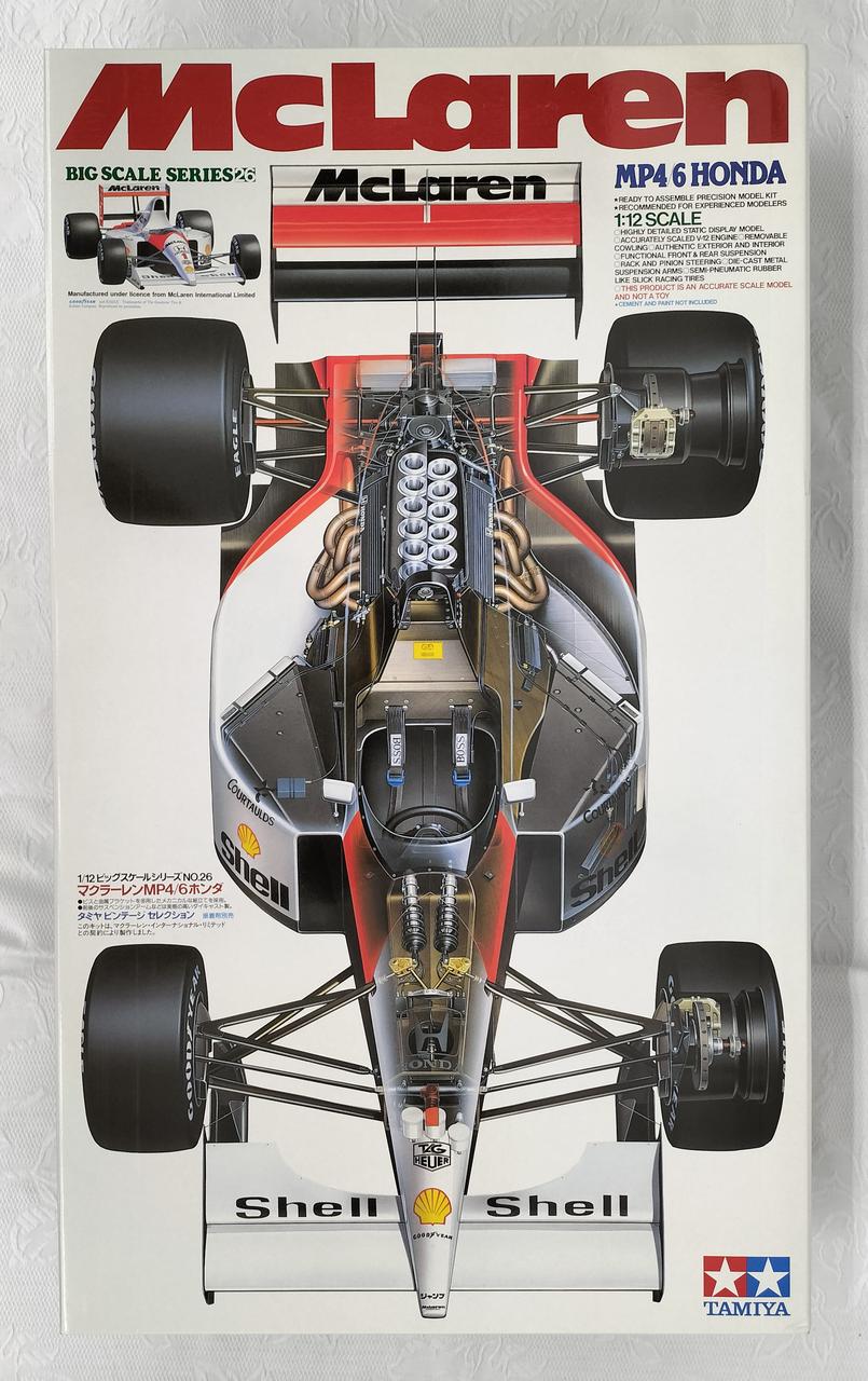 TAMIYA Plastic Model MACLAREN MP4/6 HONDA 1/12 - Banzai Thrifting | BanzaiHobby
