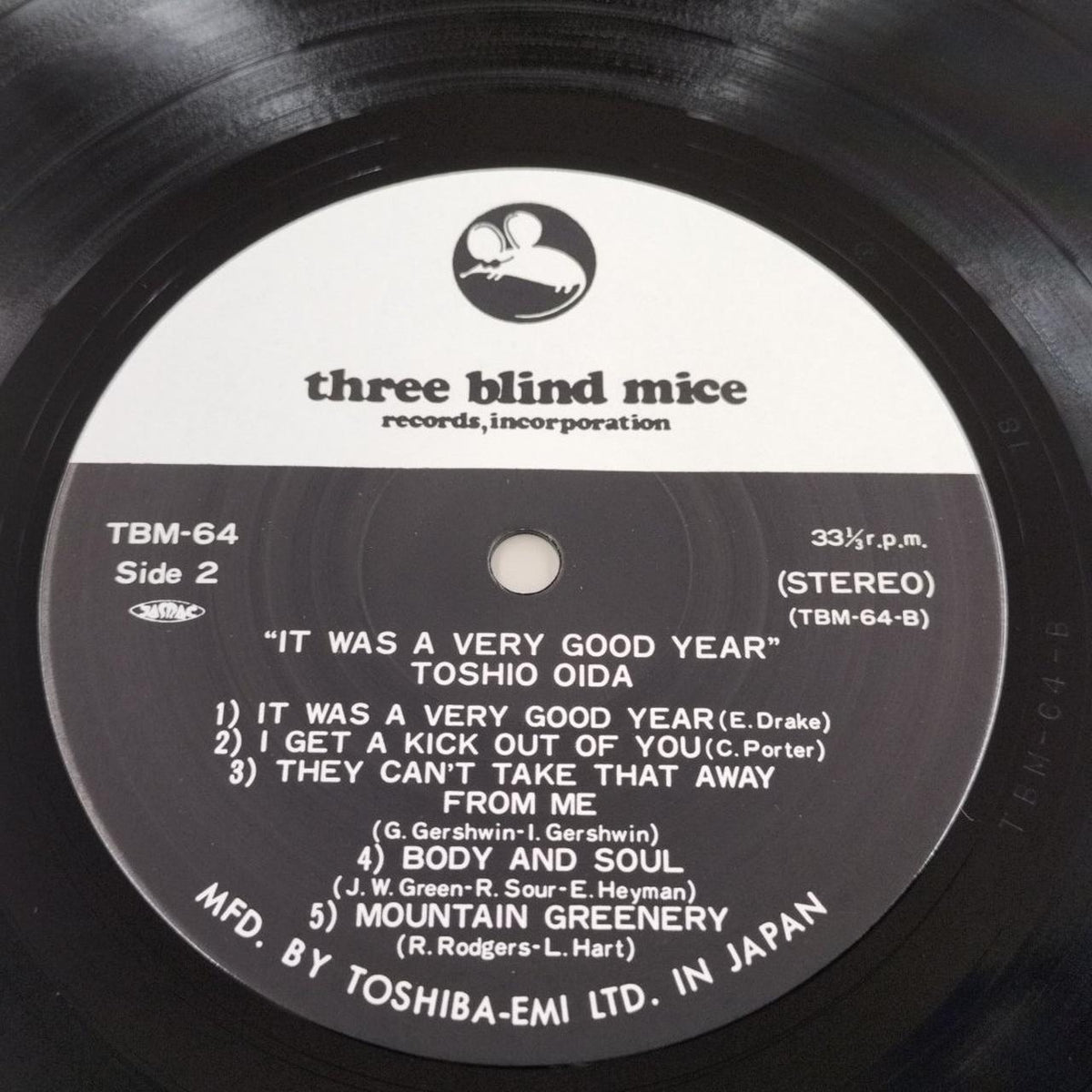 THREE BLIND MICE LP Toshio Guchida IT WAS VERY GOOD YEAR TBM-64