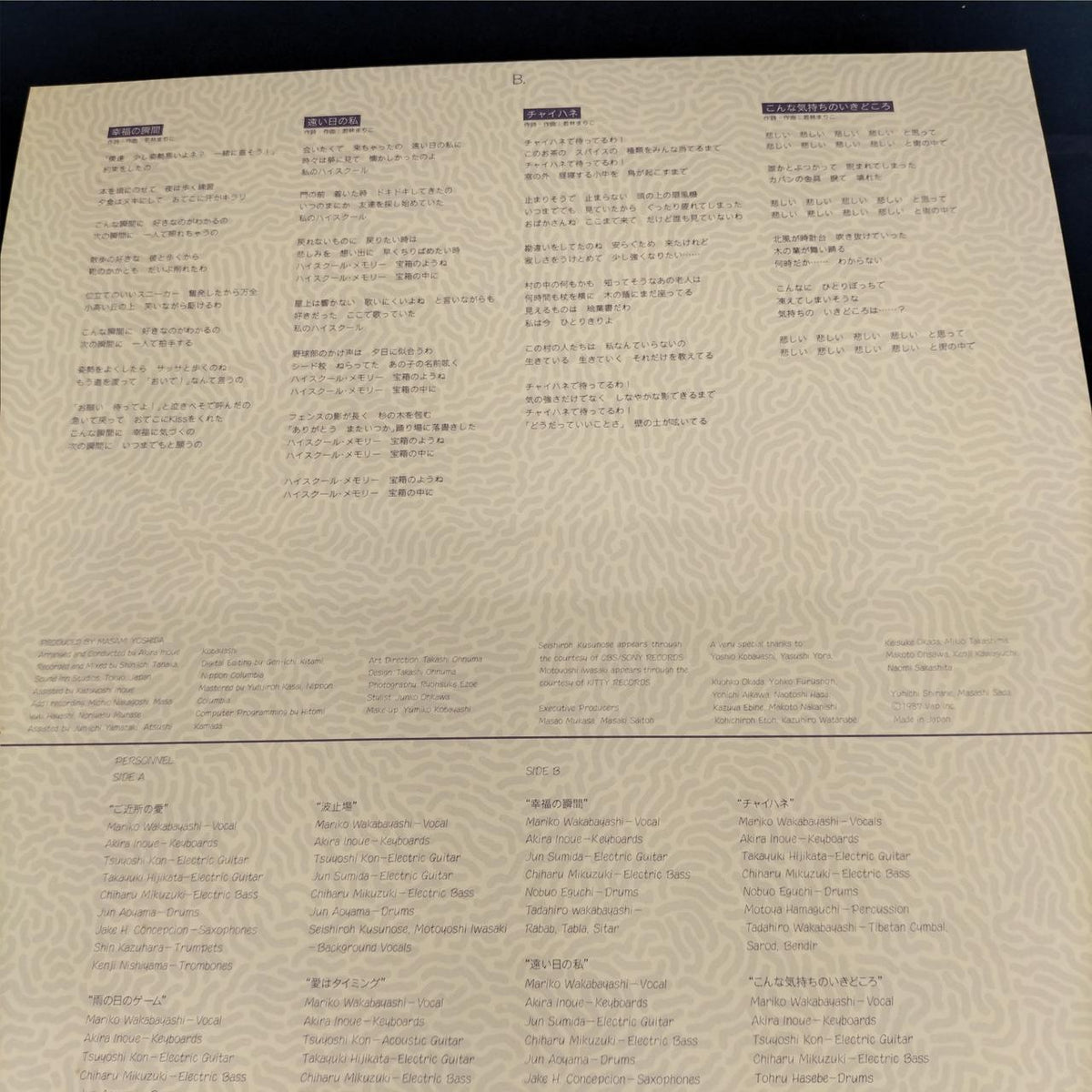 VAP Co., Ltd. Mariko Wakabayashi 'End of a Rainbow' Sample Disc 30220-28