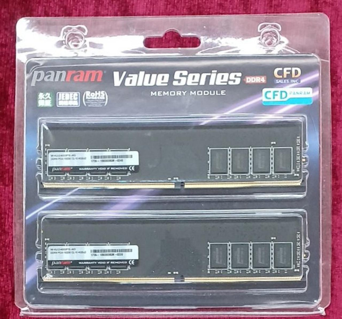 CFD PANRAM DDR4 Memory W4U2400PS-4G