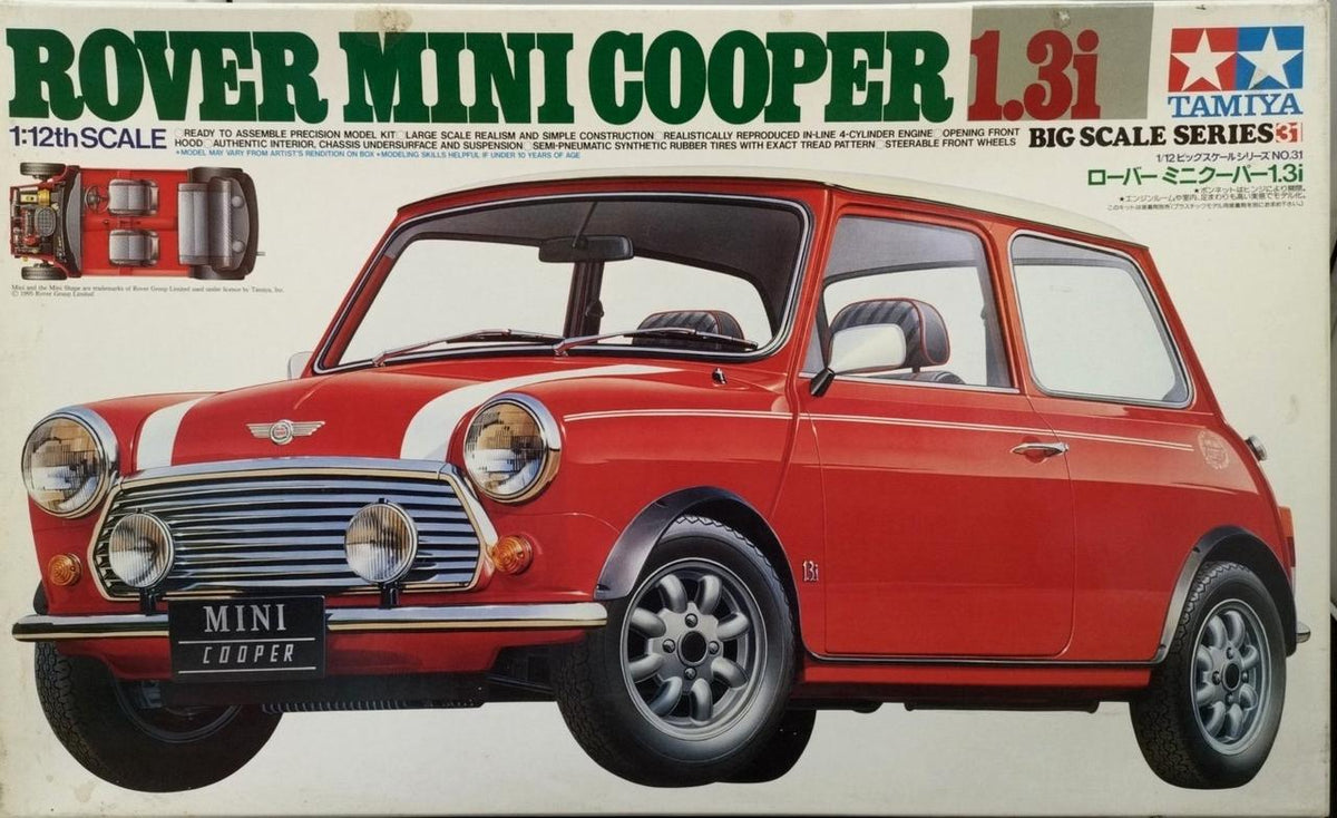 TAMIYA 1/12 Rover Mini Cooper 1.3i Big Scale Series No.31 - Banzai Thrifting | BanzaiHobby