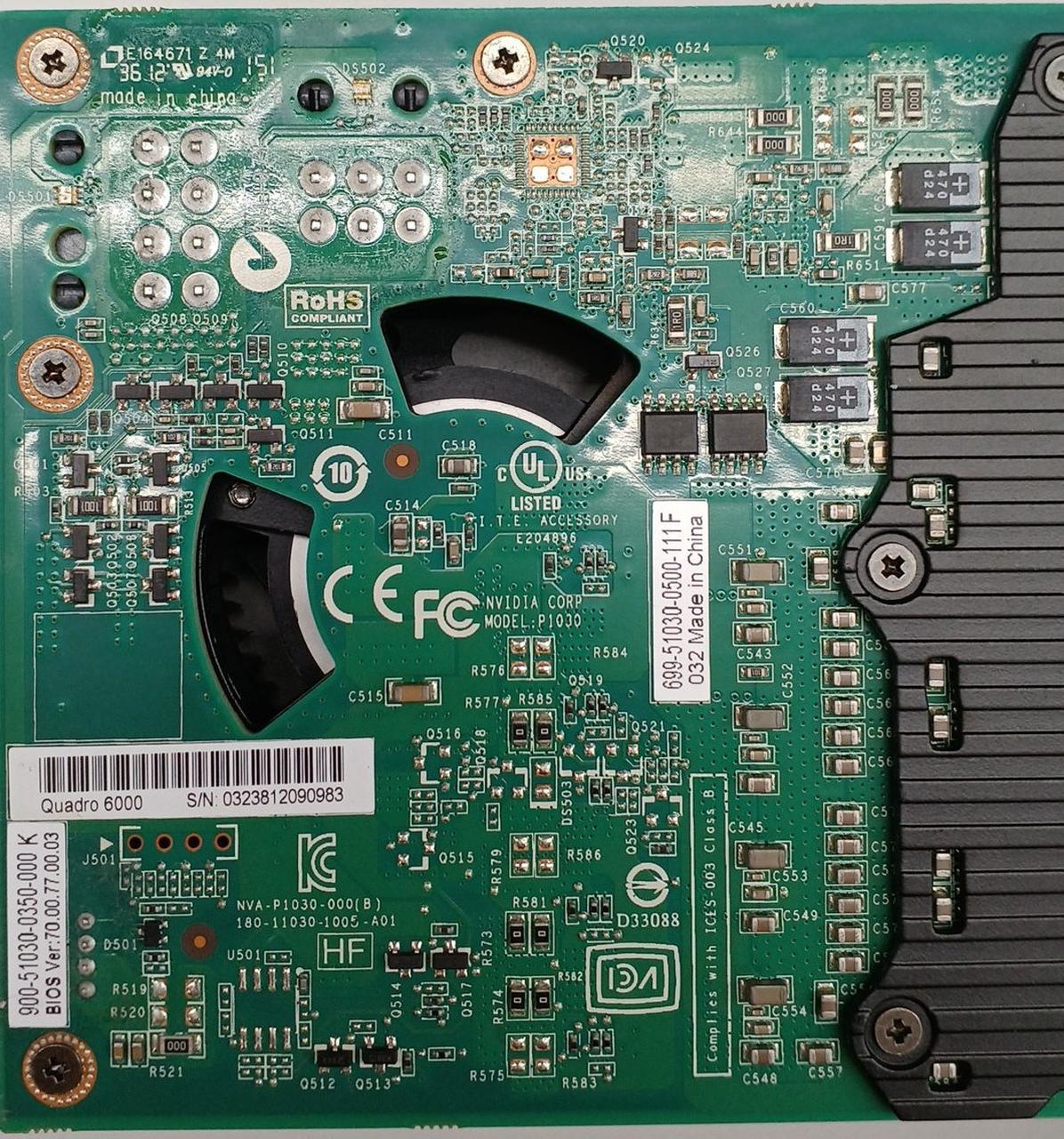 NVIDIA Graphics Card: QUADRO 6000