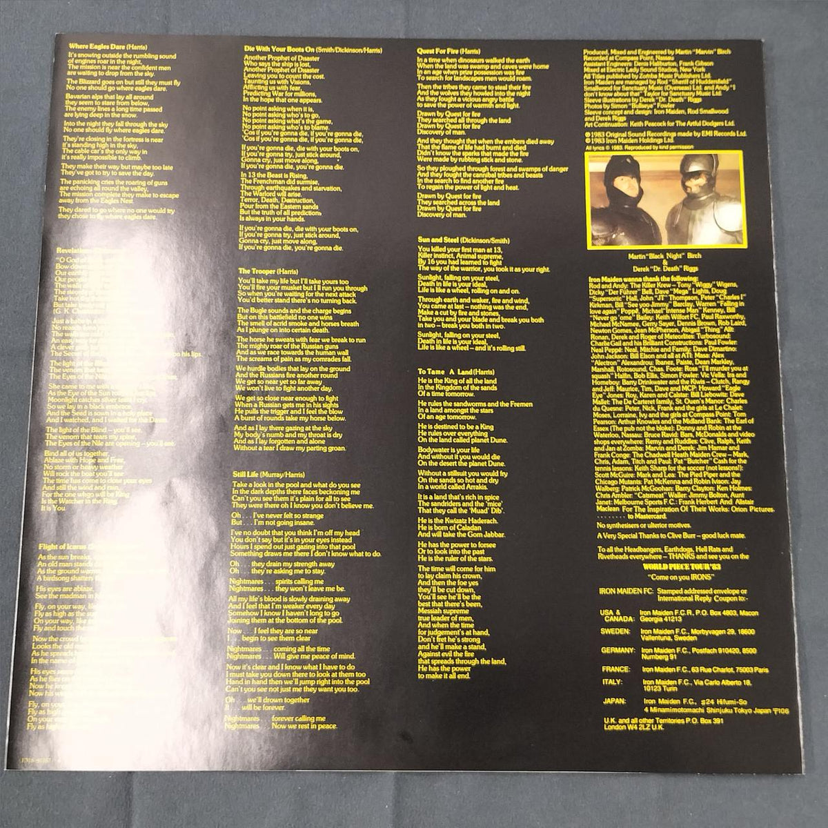 EMI LP Western Music Iron Maiden / Brain Reform