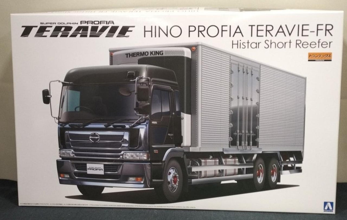 Aoshima Hino Profia Teravi FR Highstar Short Length Frozen Van & Thermoki 1/32 - Banzai Thrifting | BanzaiHobby