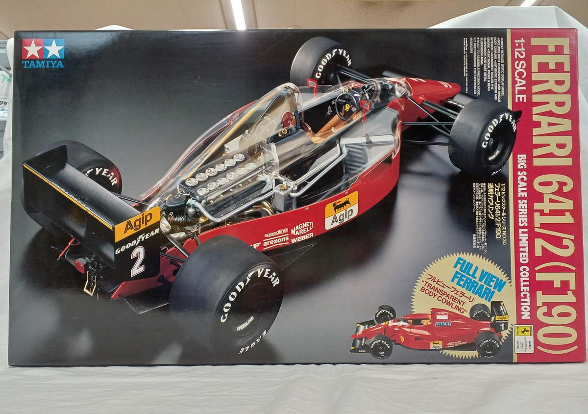 TAMIYA Plastic Model 1/12 Ferrari 641/2 Transparent Cowling - Banzai Thrifting | BanzaiHobby