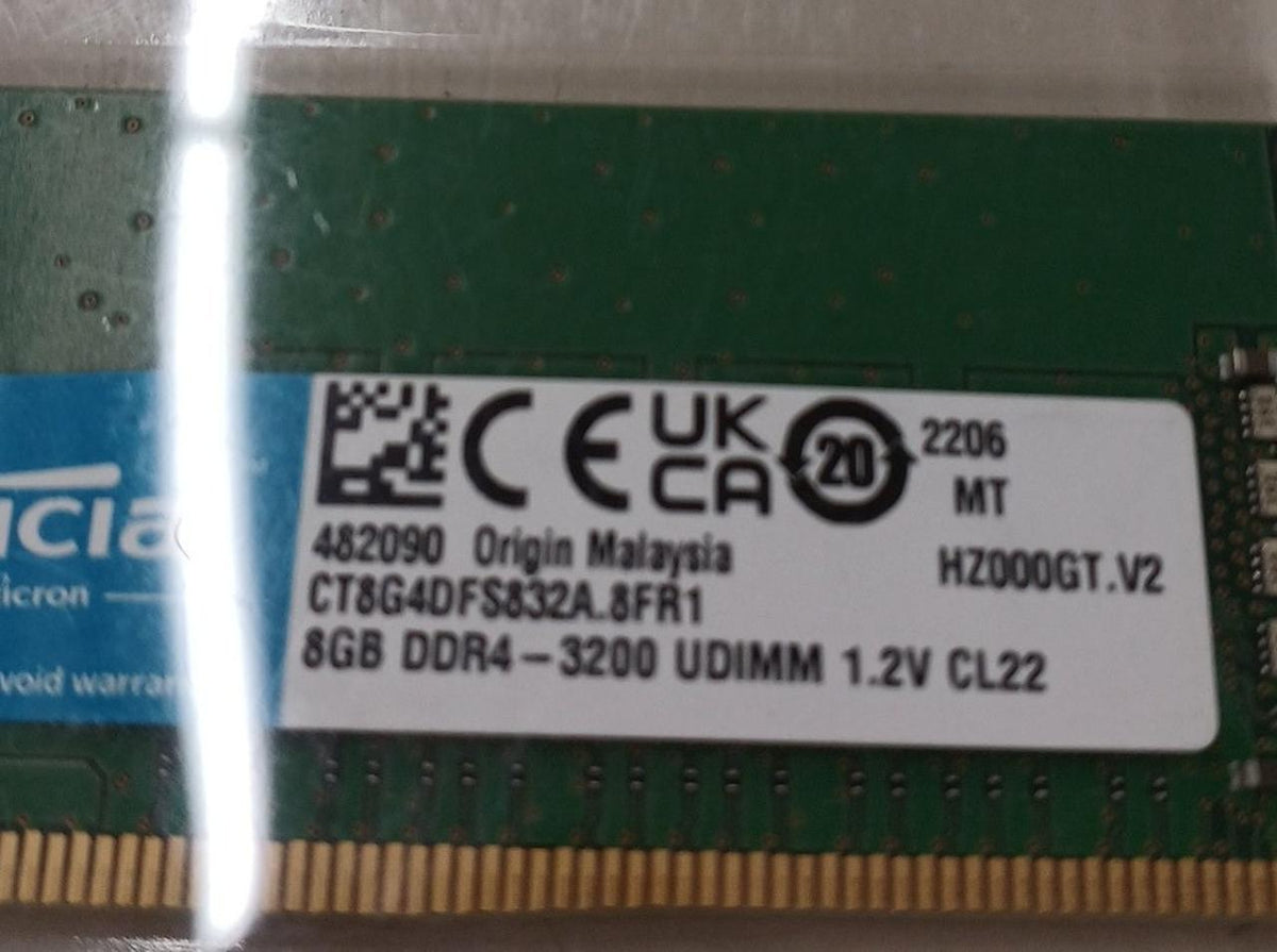 CRUCIAL DDR4 8G Memory MTA8ATF1G64AZ-3G2R1