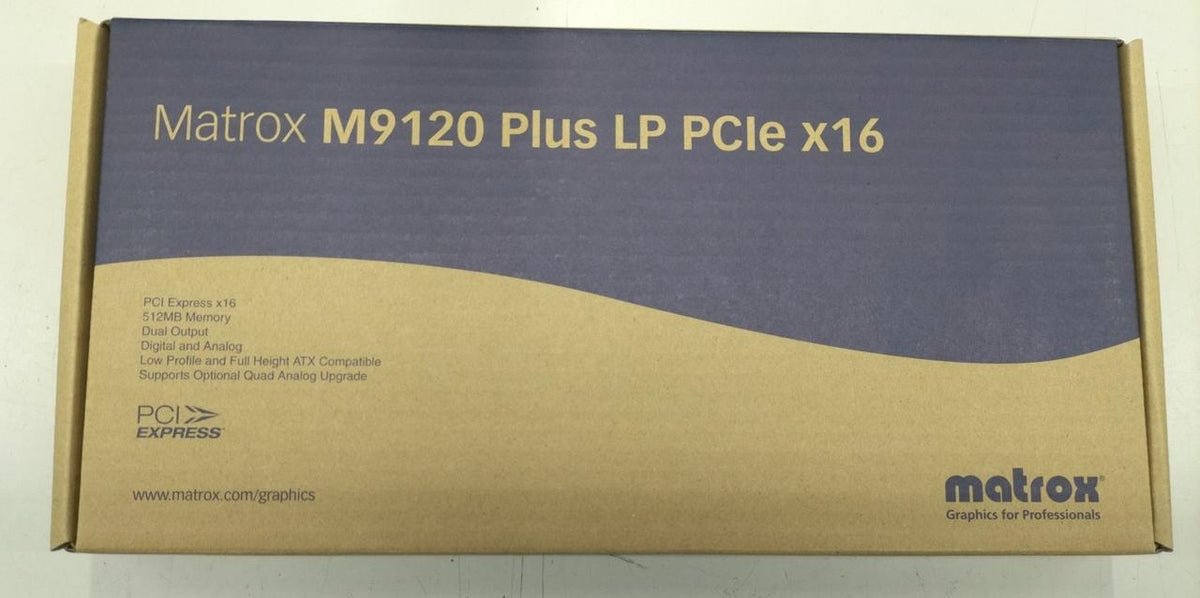 MATROX Graphics Card M9120/512PEX16/LP (Unopened)