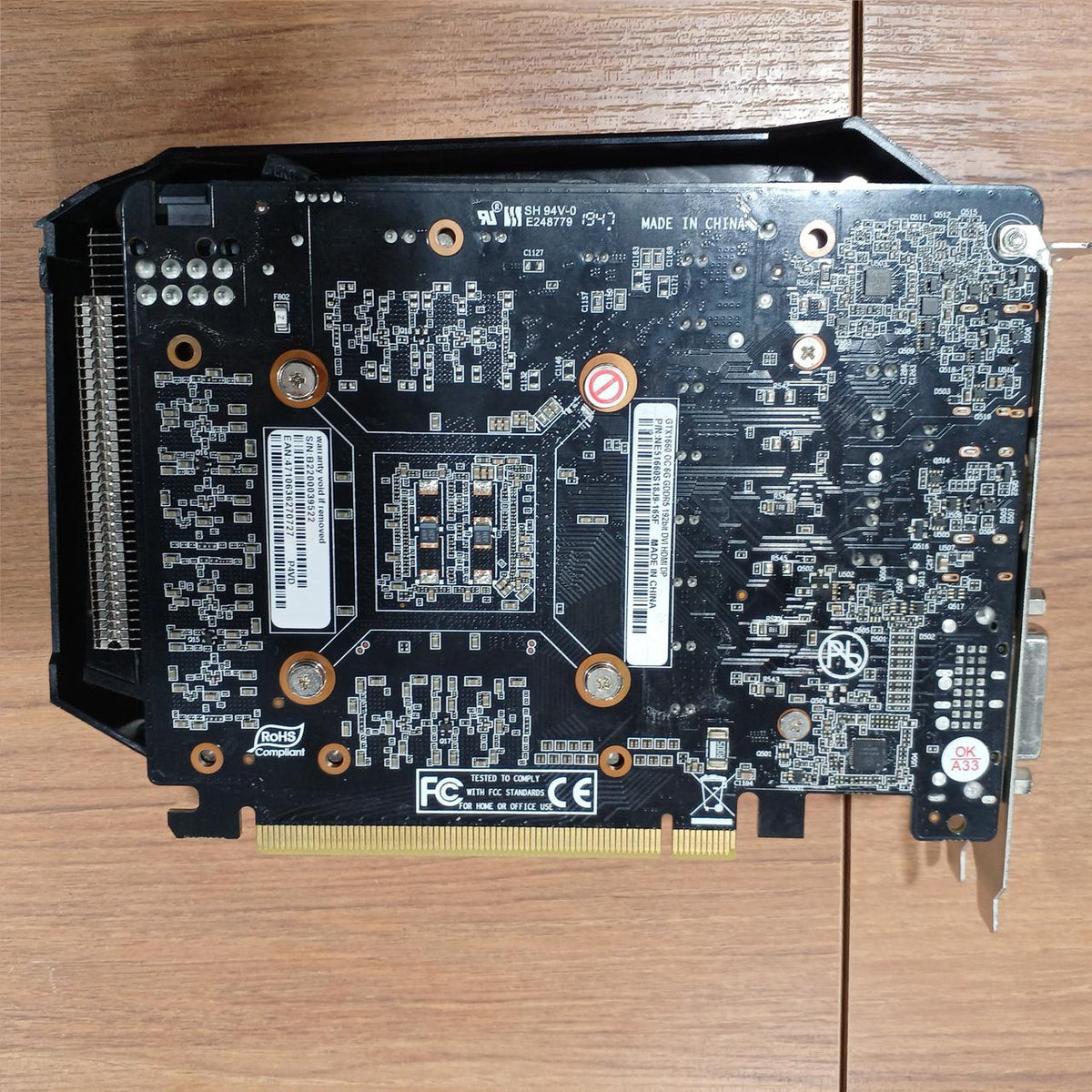 PALIT Graphics Board: NE51660S18J9-165F