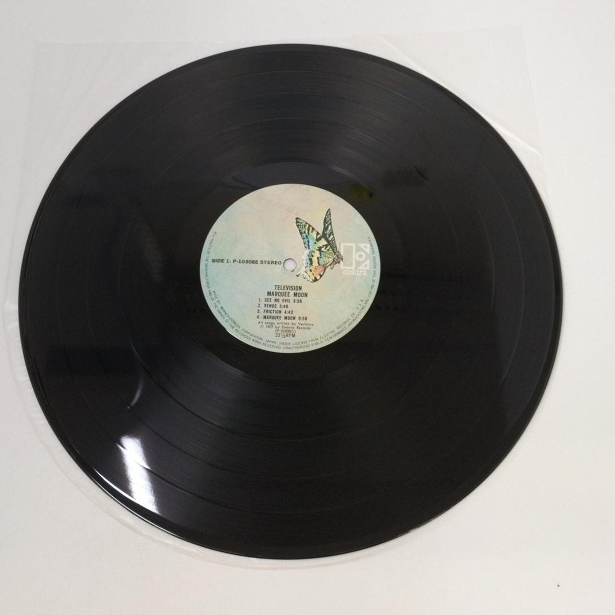 Warner Music Japan LP Record / P10308E Television / Marquee Moon