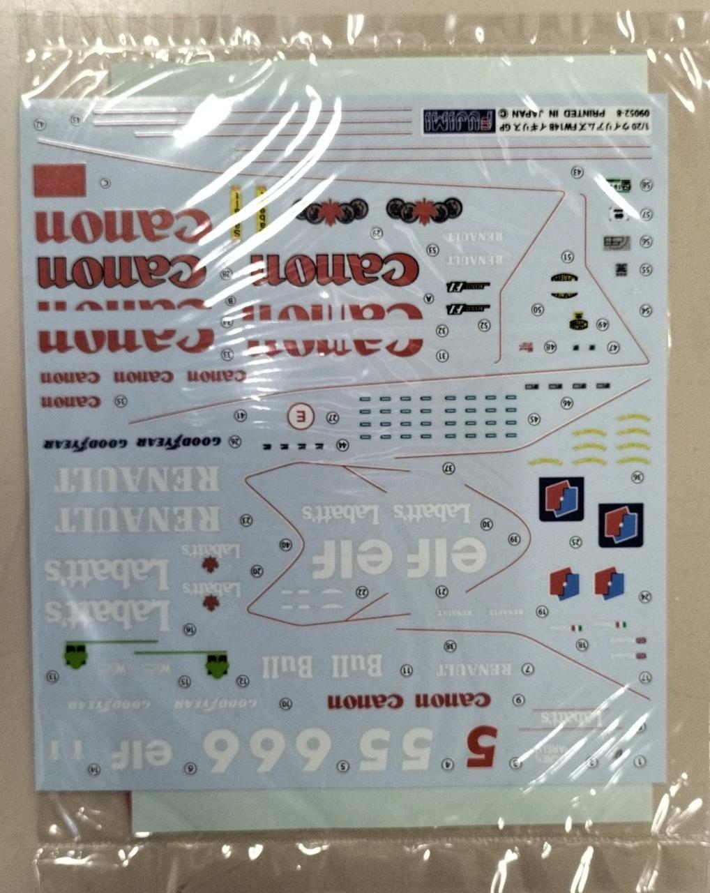 Fujimi [Unopened inner bag] Williams FW14B 1992