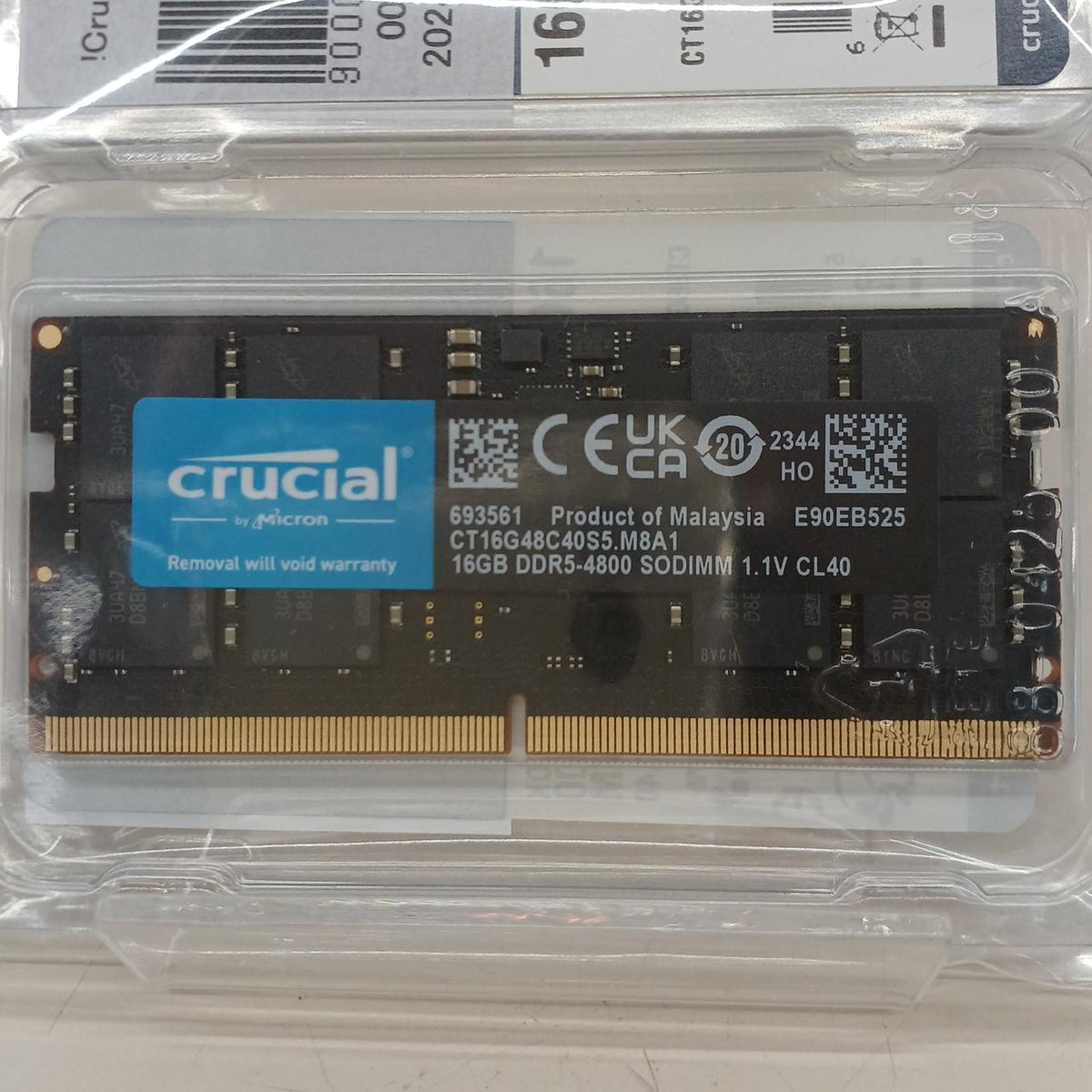 CRUCIAL DDR5 Notebook PC Memory CT16G48C40S5. M8A1 (Set of 2)