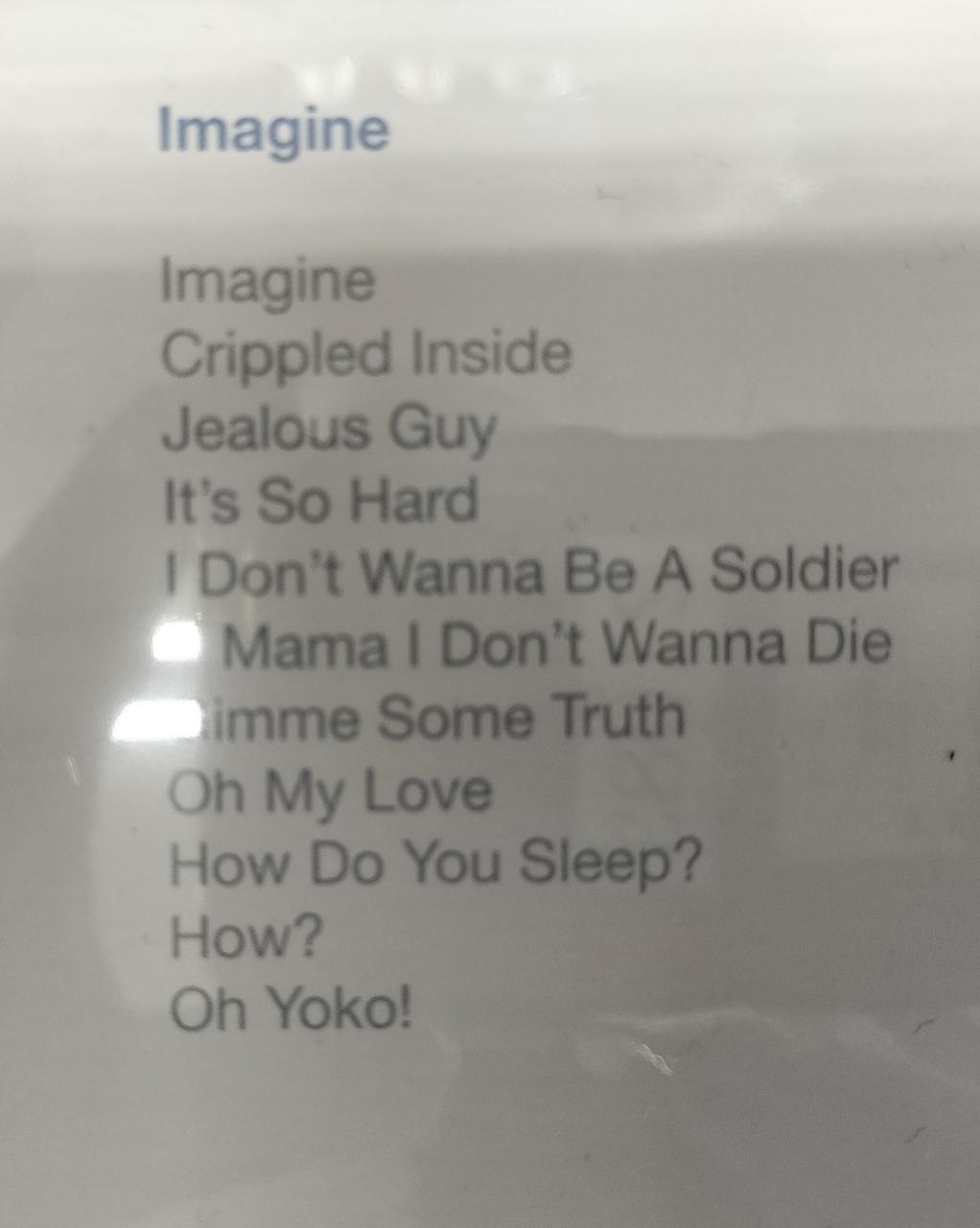 BACKKTOBLACKVINYL Record 8 CLSSIC JOHN LENNON