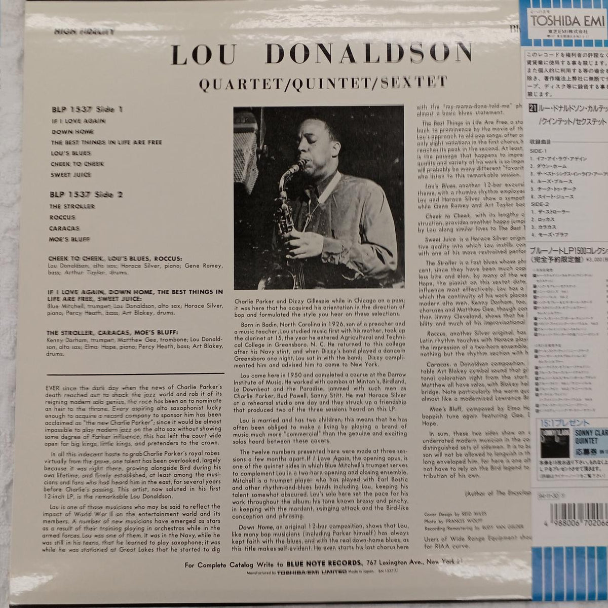Blue Note Lou Donaldson Sextet LOU DONALDSON / Lou Donaldson / QU