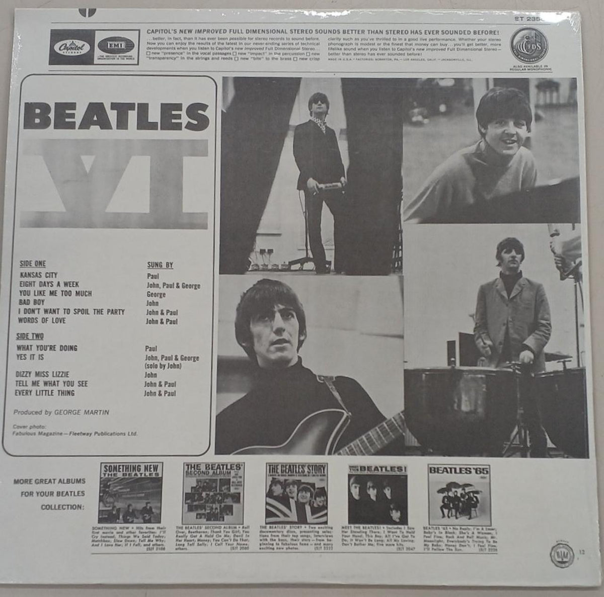 CAPITOL BEATLES VI ST-2358