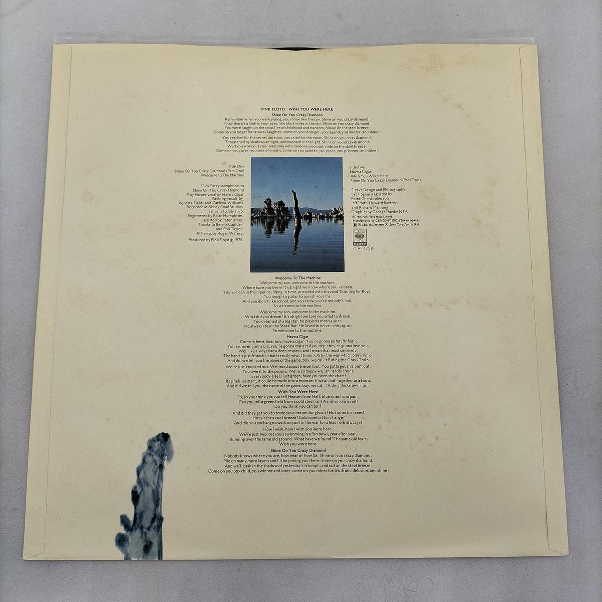 CBS SONY LP Western Music WISH YOU WERE HERE