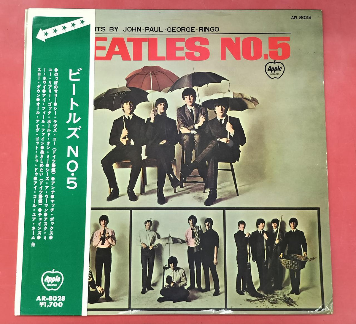 APPLE RECORDS THE BEATLES BEATLES NO. 5 Red Disc AR-8028 Red Disc