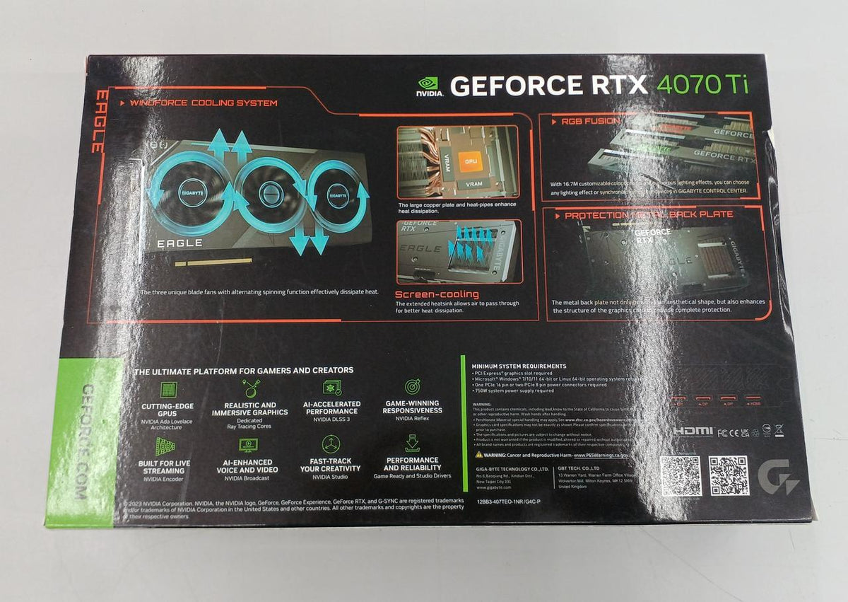 GIGABYTE Graphics Card GV-N407TEAGLE OC-12G