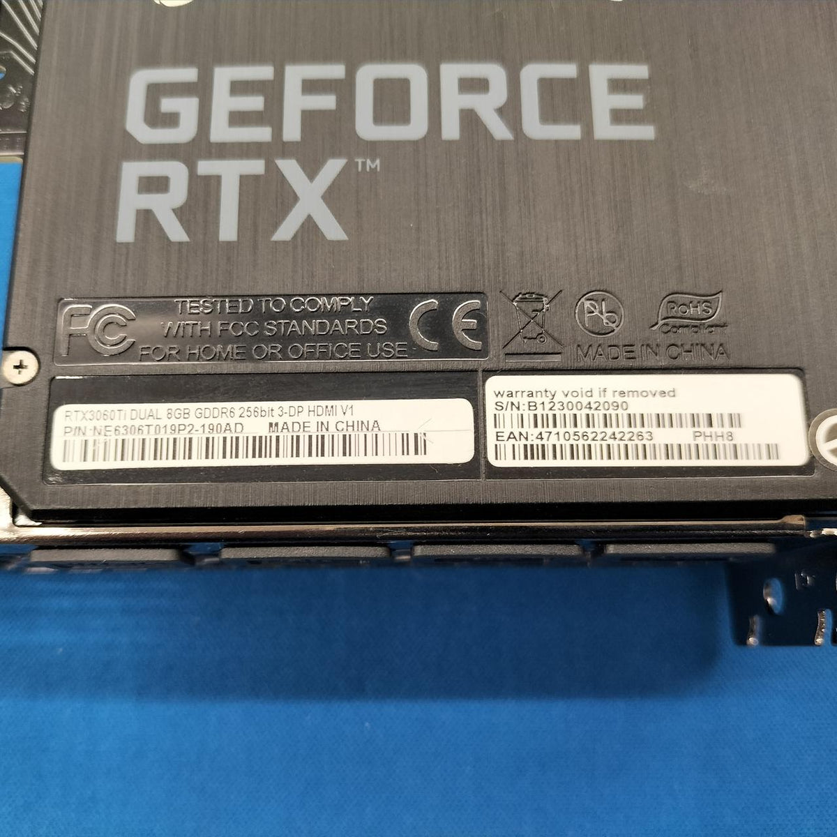 PALIT Graphics Board RTX3060TI